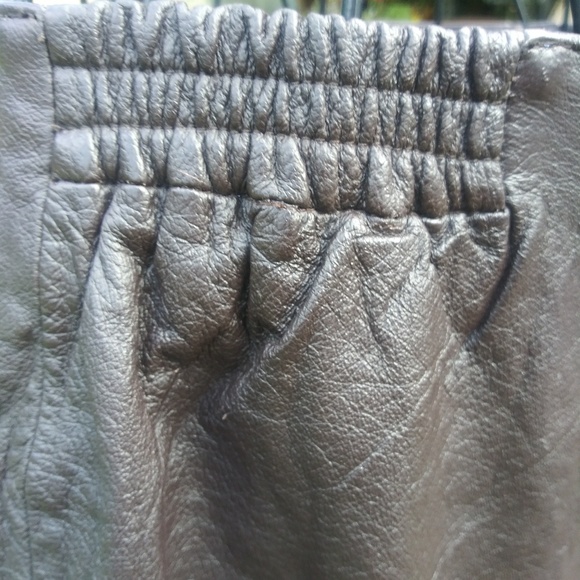 EUC Bagatelle Chocolate Brown Leather Pencil Skirt - Picture 5 of 7